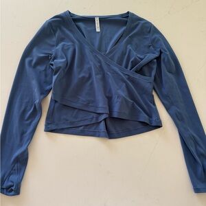 Athleta Crop Wrap Top